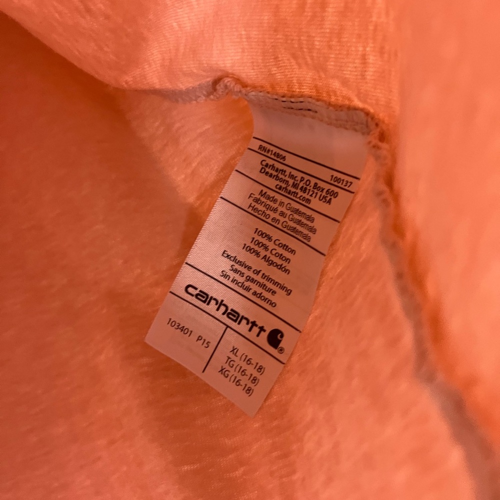 Carhartt Loose Fit Pink Long Sleeve Tee - Picture 4 of 5